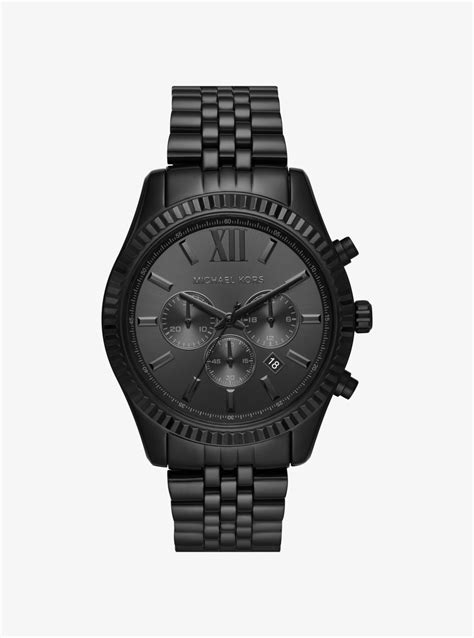 michael kors oversized watch measurements|michael kors black chronograph watch.